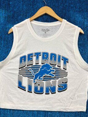 Detroit Lions Rivalry Cropped NFL Football Team Tank Top L